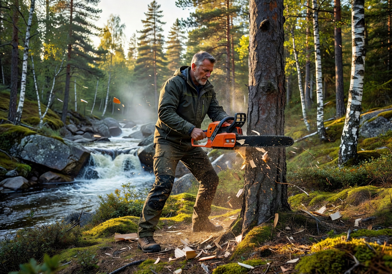 Nordic nature lifestyle demonstrating outdoor power capability