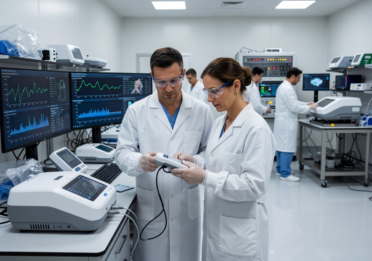 Tech laboratory testing Vivaplaysurg devices