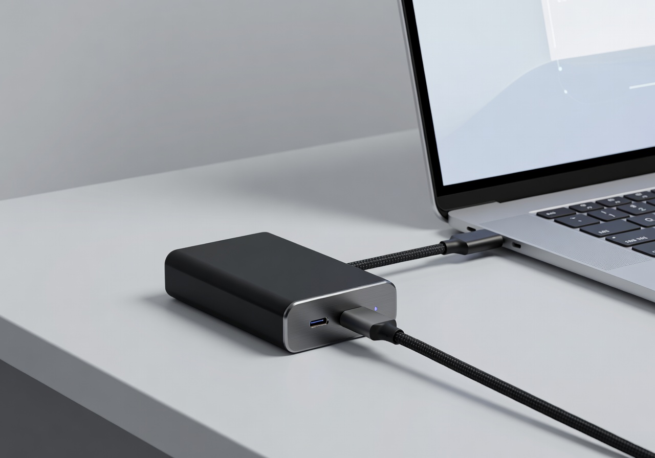 Vivaplaysurg Fast Charge Pro alongside a modern laptop